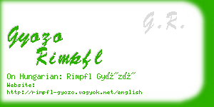 gyozo rimpfl business card